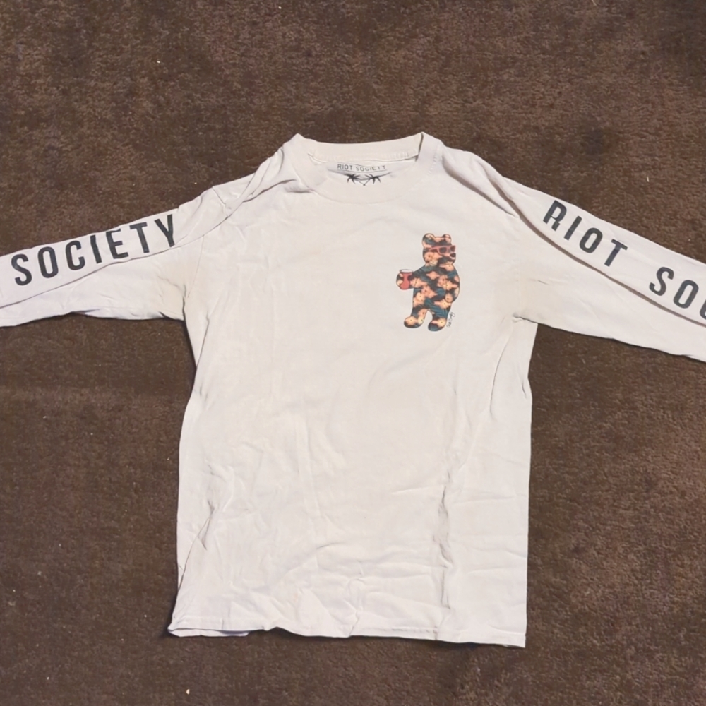 Riot society party bear long sleeve